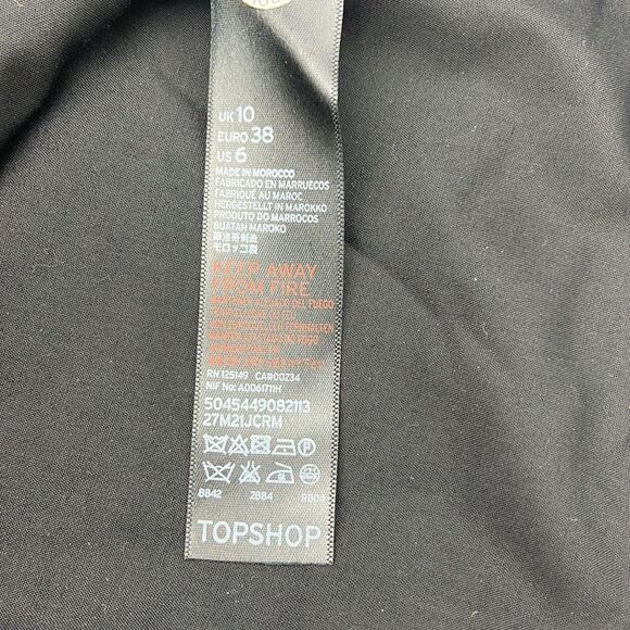 TOPSHOP Cheetah Print Jacquard Skirt - Size 6 - Picture 7 of 11